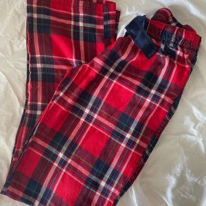 Abercrombie & Fitch Women's Red and Blue Plaid Pajama Bottoms